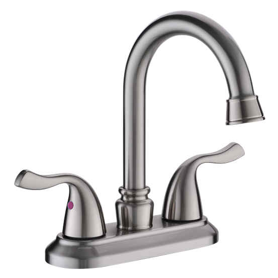 Sly Zinc Chrome Nouveau conception Double contrôle du bassin de salle de bain Robinet Cold Water