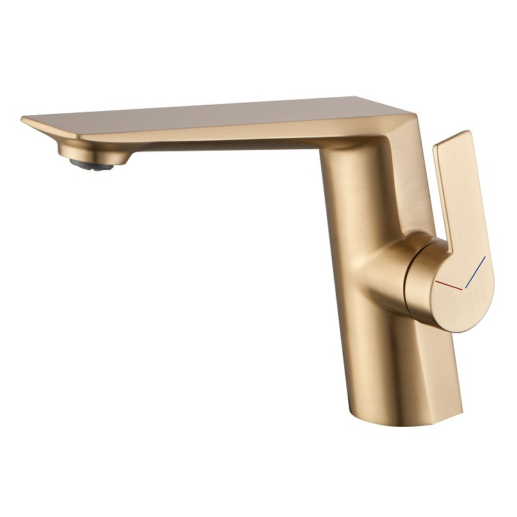 Robinet de lavabo de salle de bain à trous de salle de bain à surface brossée nickel noir morte nickel en laiton en bouillon