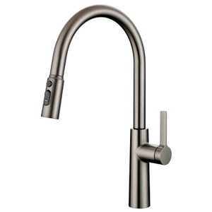 Fonctionnement brossé sur un pistolet mûr de la mode de la mode Basin Basin robinets d'évier