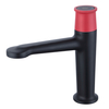 Robinets de bassin noir mate noire mate en laiton robe de salle de bain moderne robinet de salle de bain robinet de lavabo un trou