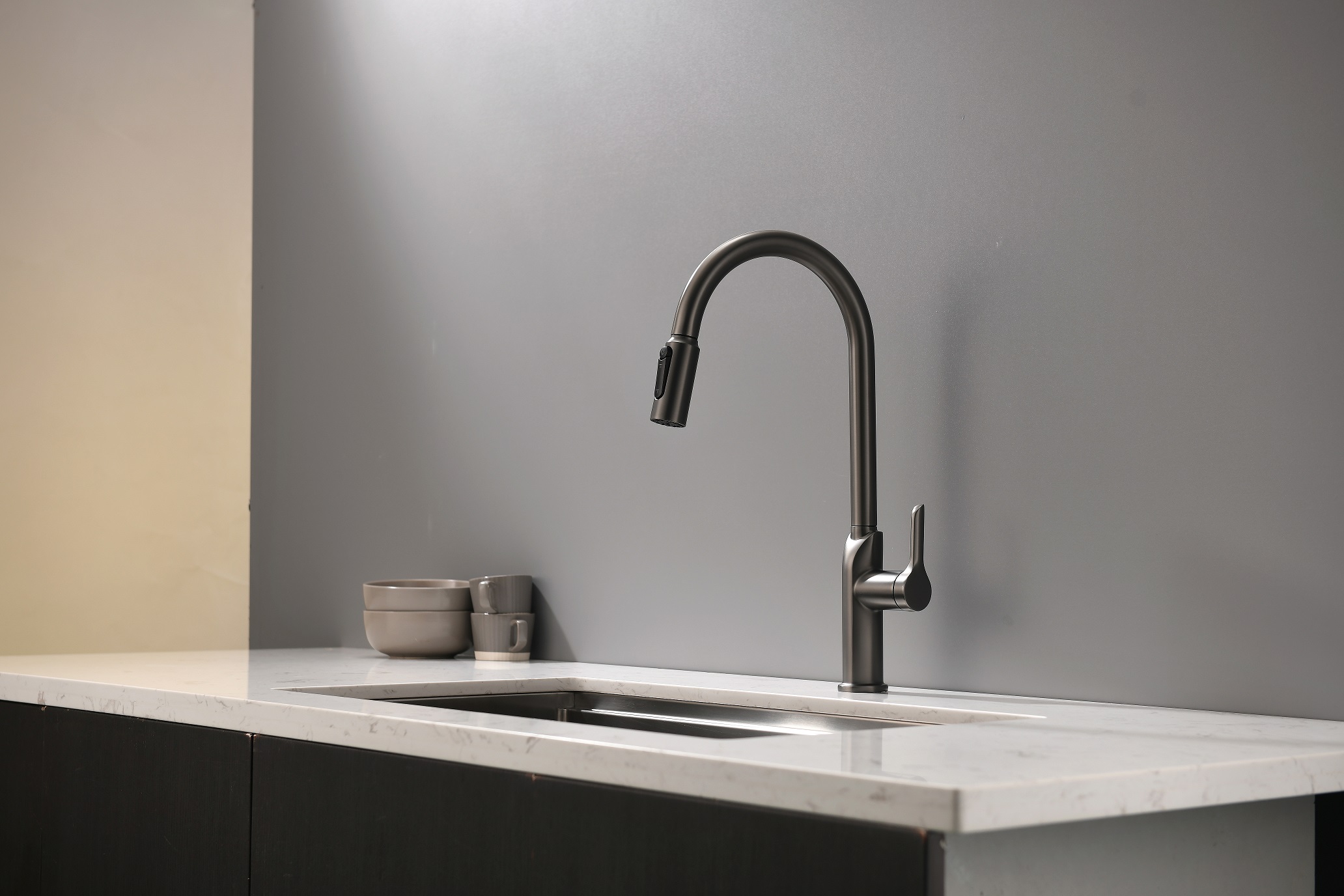 Sortez du robinet de cuisine