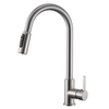 Filtre d'eau sournois 304 Nickel brossé Trayer vers le bas du robinet de cuisine 3 voies