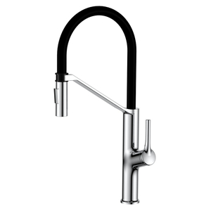 Vente chaude et chaude nouveau pour tube en cuir noir robinet pulvérisateur de cuisine chromée robinet de cuisine