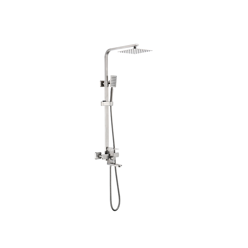 Samliyu 3 fonctions salle de bain noire mate définie système de douche extérieure extérieure