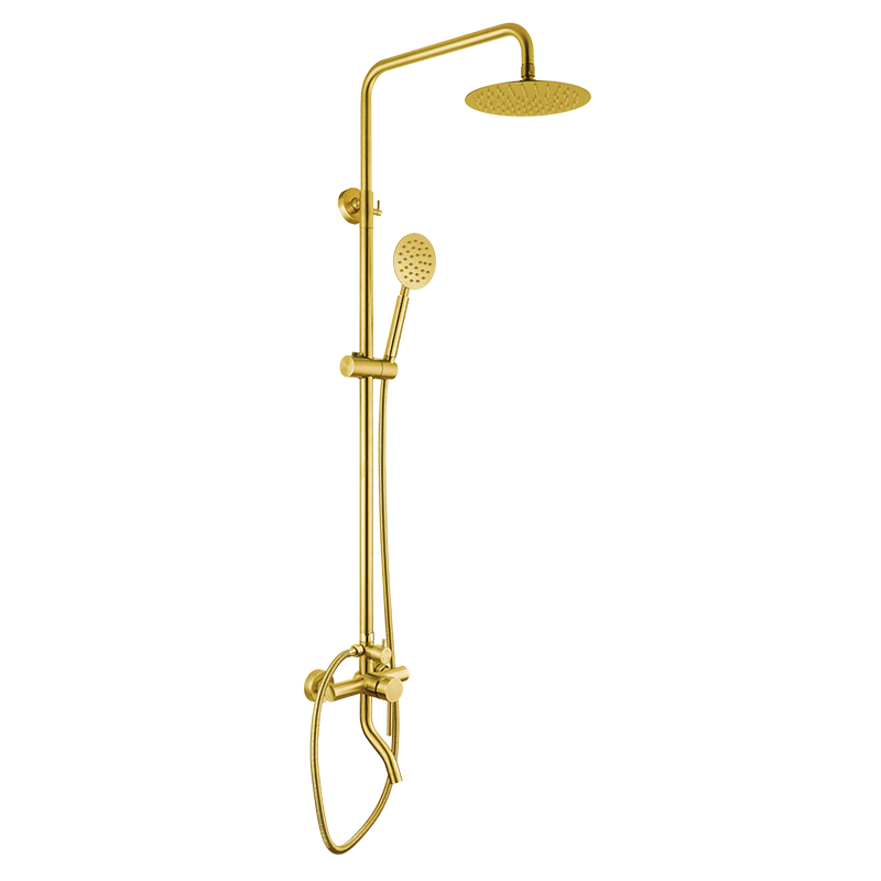 Système de douche de pluie Samliyu Ensemble 2 fonctions en acier inoxydable 304 SS Colonne de salle de bain 2 voies de douche mixeur