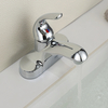 Samliyu Chrome Bathroom Bower Basin Robinet Tap Taper Boux de baignoire à eau froide et de douche Robinets de salle de bain