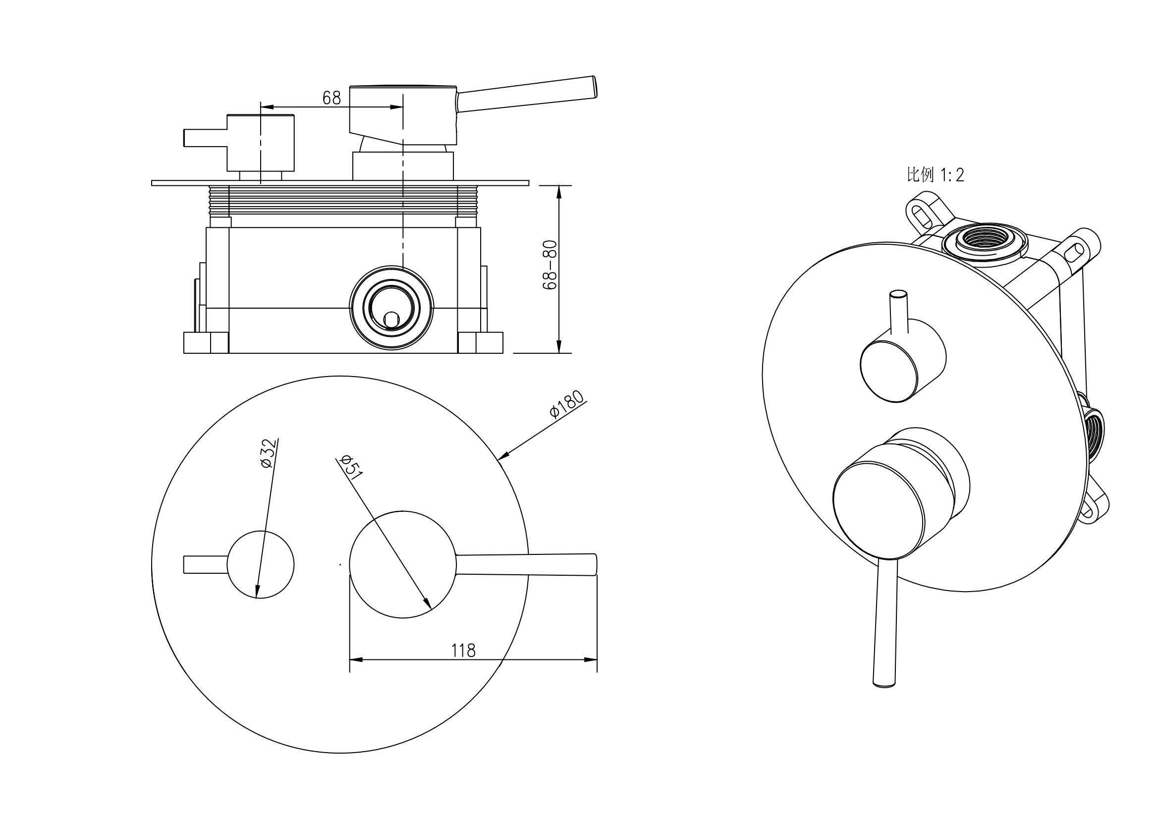 de baignoire murale noir rond noir
