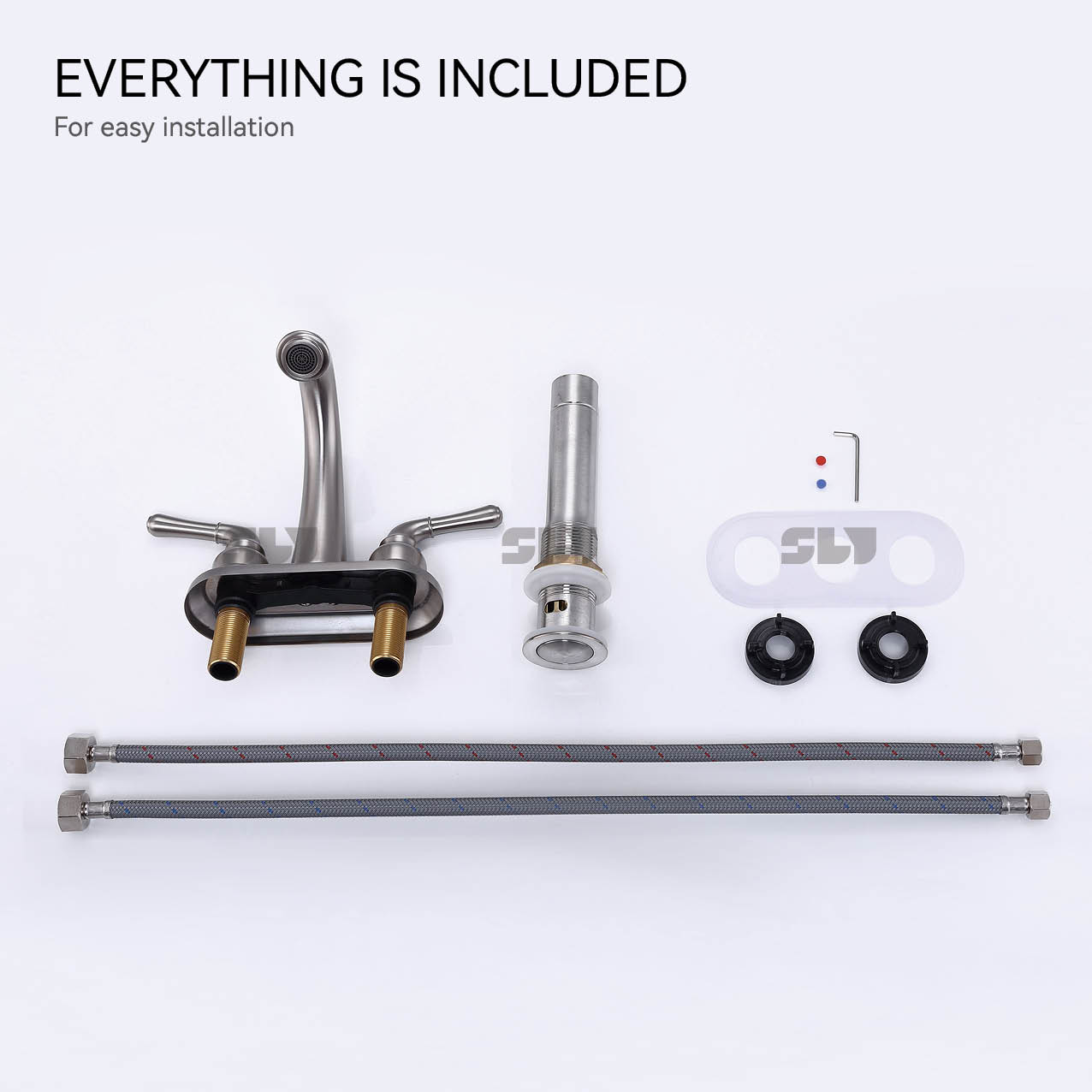 robinet de salle de bain chrom&eacute;