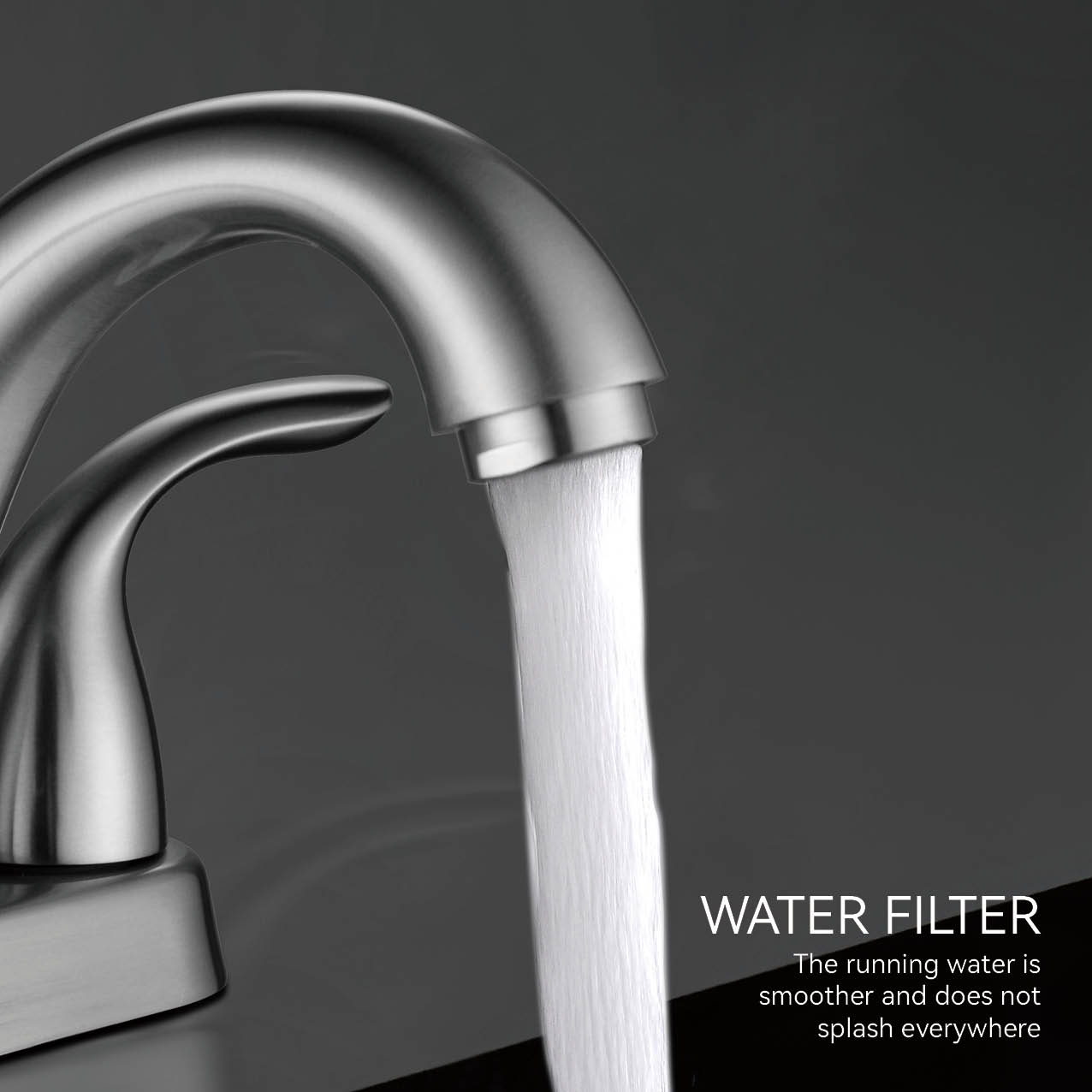 Robinet de lavabo de salle de bain &agrave; &eacute;conomie d'eau en laiton chrom&eacute;