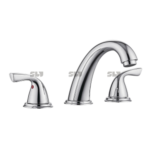 SLY Double poignée salle de bain lavabo mitigeur robinets de salle de bain robinet 3 trous