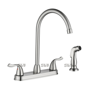 Robinet d'évier de cuisine sournois sournois avec pulvérisateur latéral