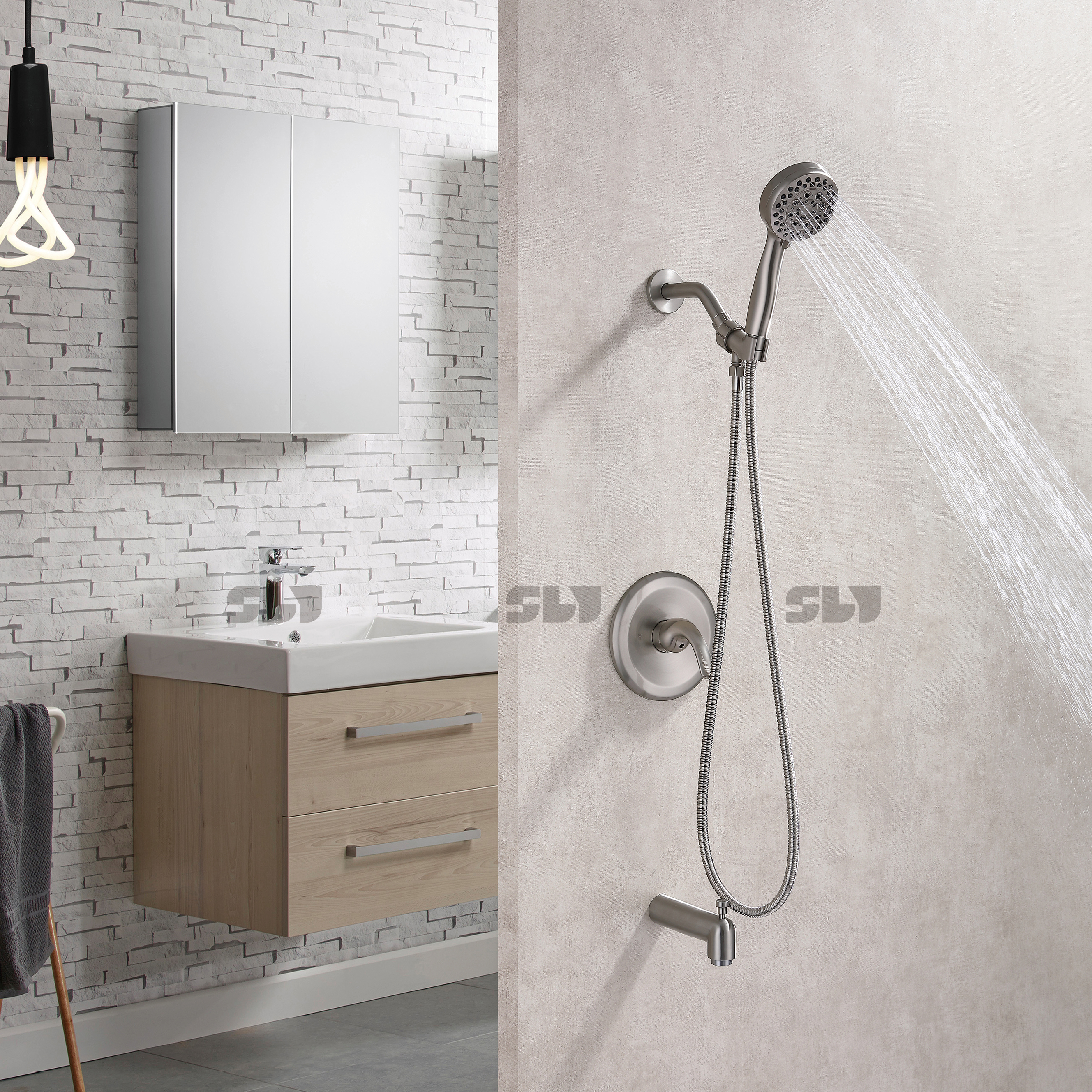 mitigeur de douche encastr&eacute;