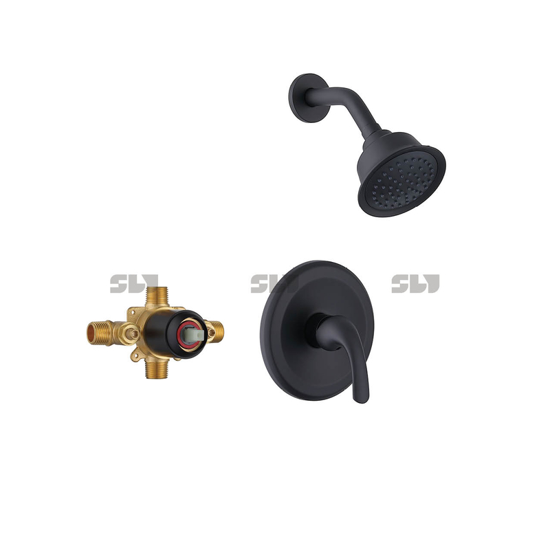 Robinet de douche sournois Set Wall Mount Moup Mélangeur en laiton