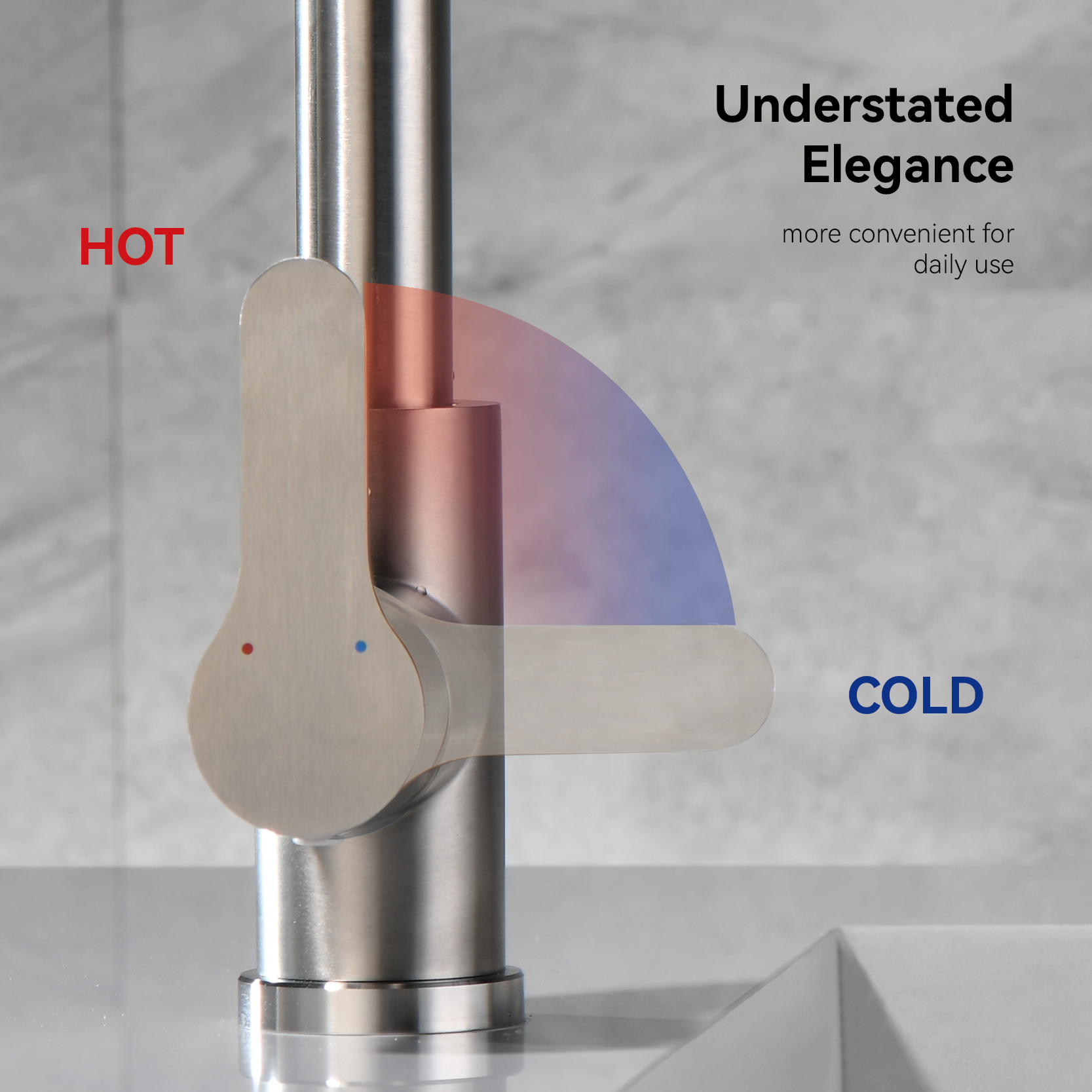 cuisine robinet en or bross&eacute;