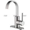 Robinette de lavabo de salle de bain de luxe sournois robinet de bassin à handle monoproche 