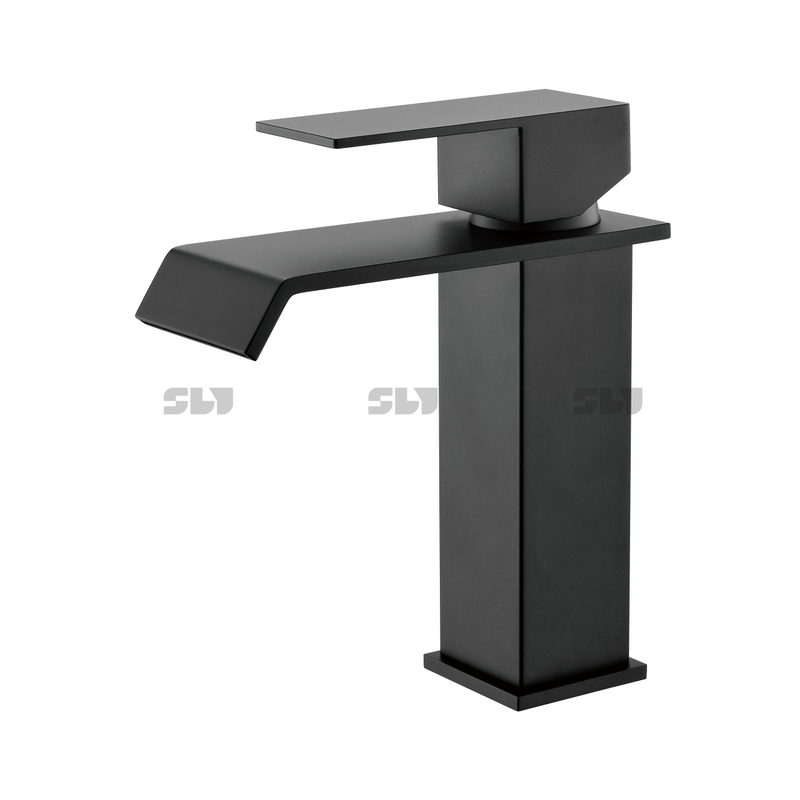 Robinet moderne de salle de bain sournois robinet en acier inoxydable 