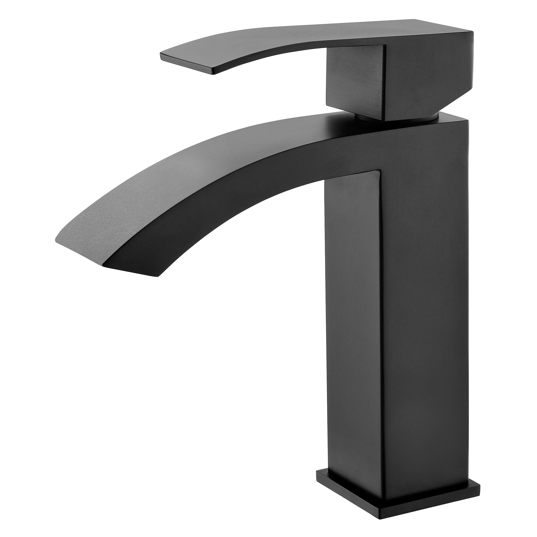 Slydless en acier inoxydable Modern Waterfall Room de salle de bain robinet monocytume Basin de mixage à eau froide chaude