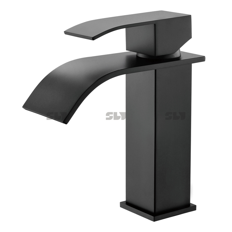 Robinets de bassin de salle de bain noirs en gros de l'usine pour une utilisation dans les hôtels