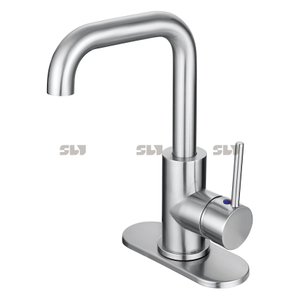 Robinet de salle de bain à trou de salle de salle de bain à trou unique en acier inoxydable