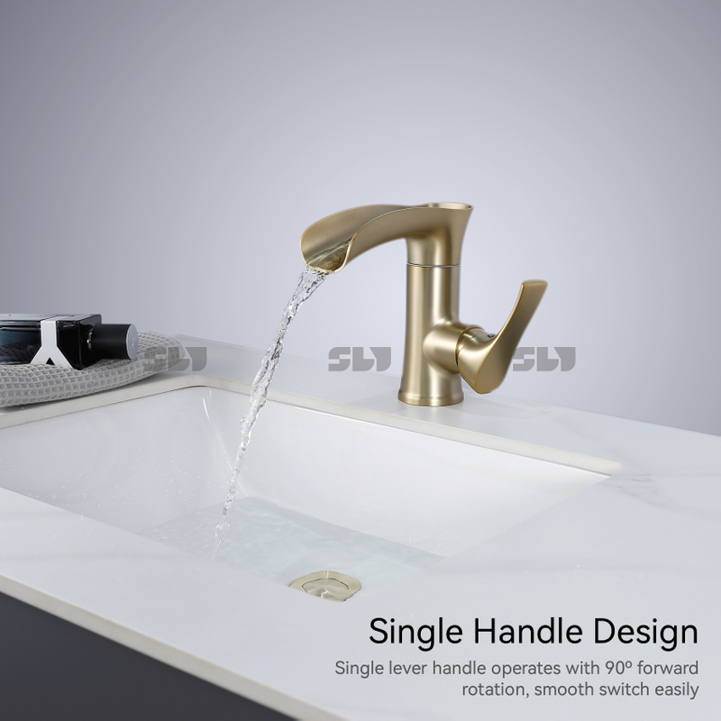 NOUVEAUX arrivées modernes de conception moderne Chrome Fauce de bassin à manche unique pour salle de bain à domicile