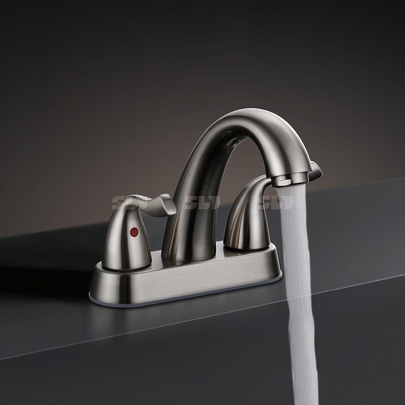 Robinet de bassin à deux poignées de haute qualité Guangdong Fourniture de haute qualité pour salle de bain