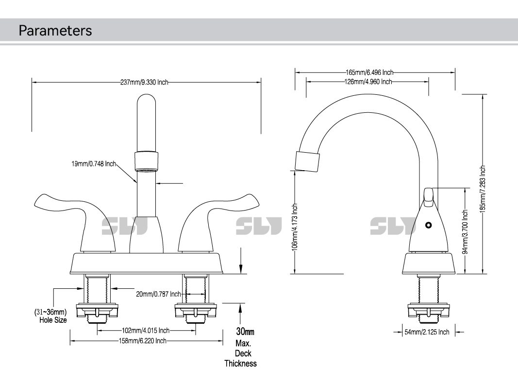 robinet de salle de bain moderne