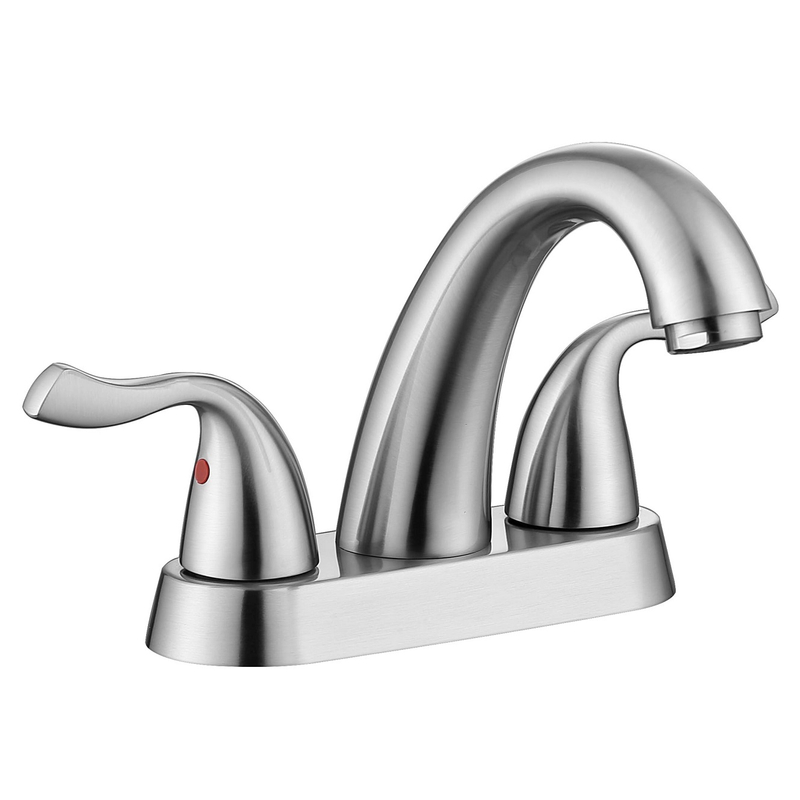 Robinets de salle de bain de la cuisine moderne mousseux Taps Basin Basin avec un trou de poignée unique