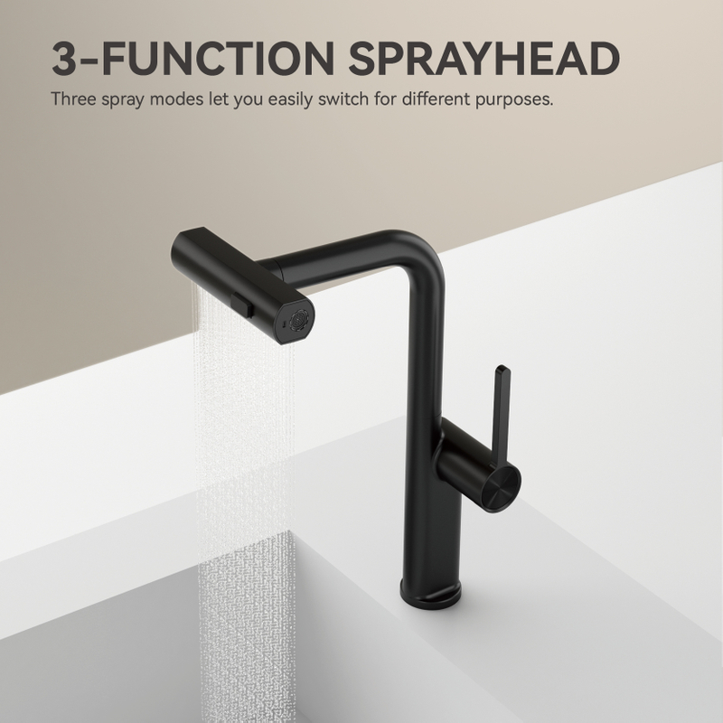 Robinet de cuisine moderne à eau froide chromée de chrome.