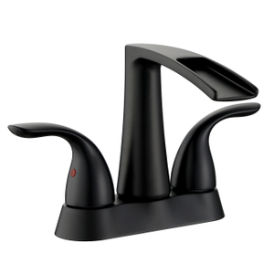 SLY Robinets d'évier de lavabo en Nickel brossé Robinet mitigeur d'eau Chaude et Froide de Salle de Bain