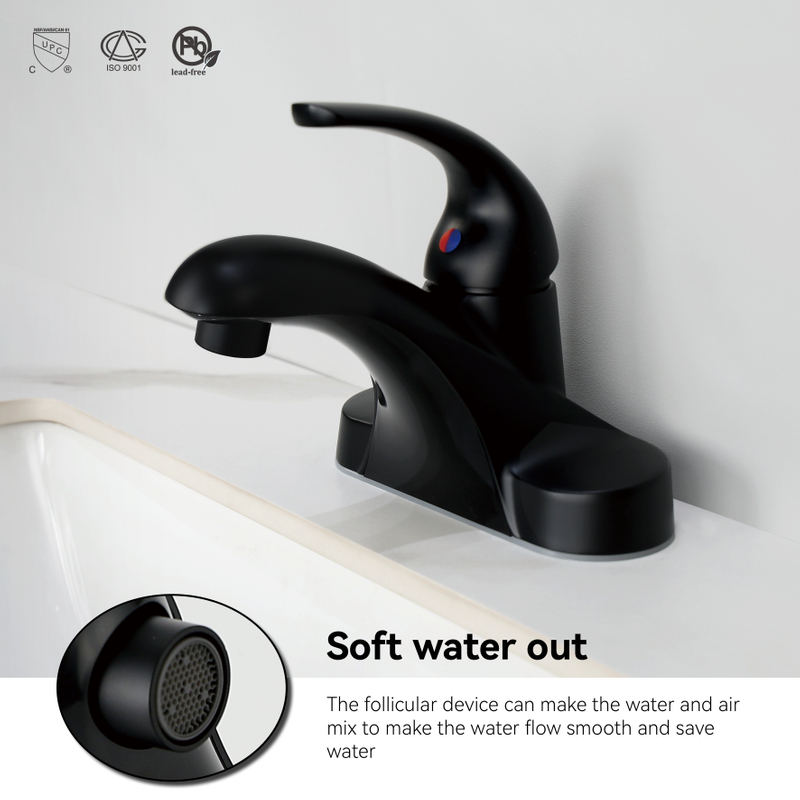 Robinet de salle de bain noir mate samliyu mate mate mate