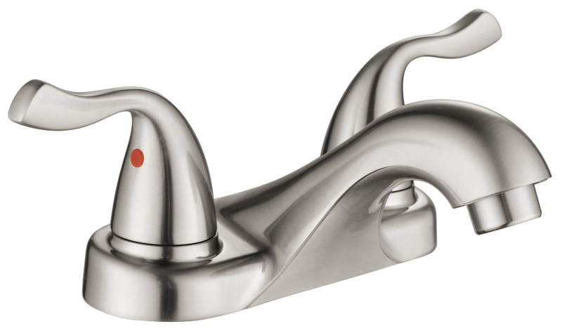 Robinet de salle de bain à double poignée sournoise de 4 pouces