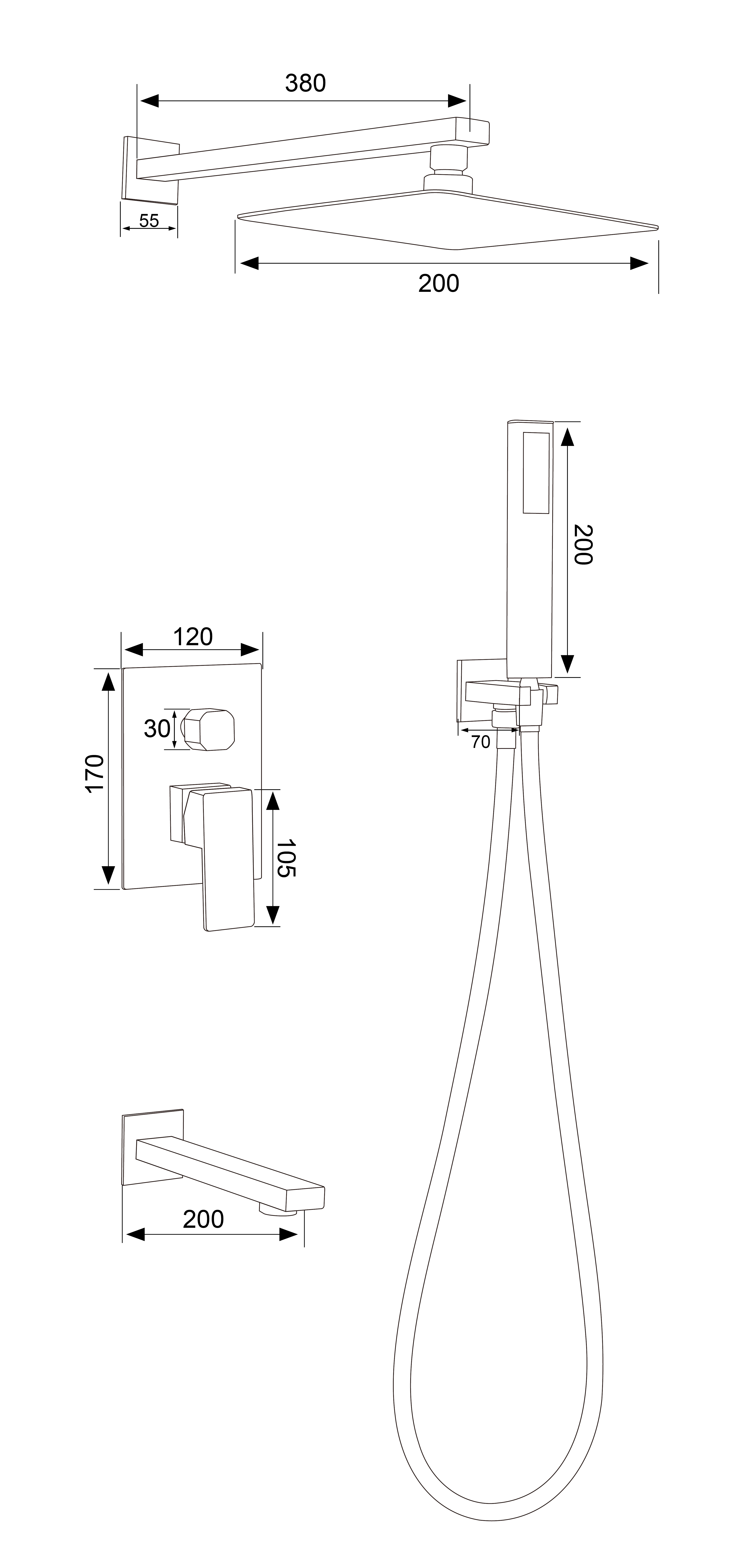 Douche cach&eacute;e 