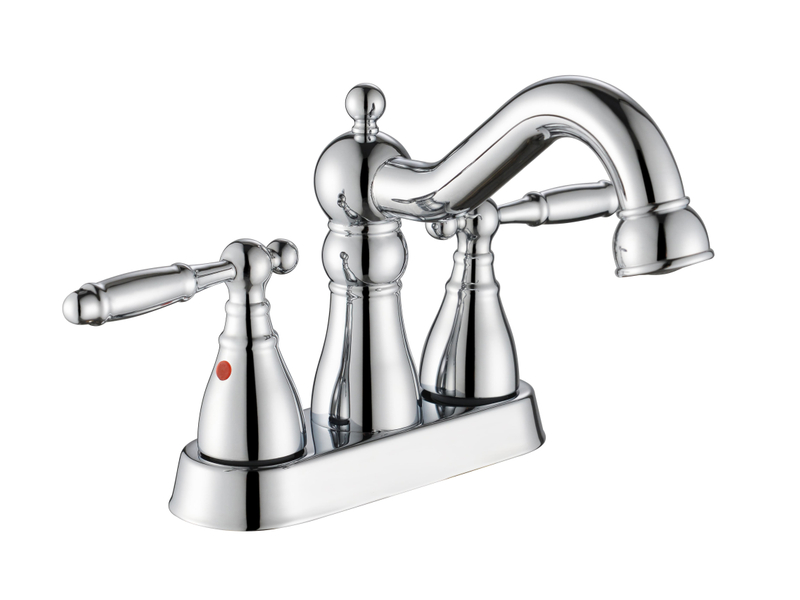 Robinet de bassin à double poignée moderne moderne robinet de salle de bain robinet de 4 pouces 