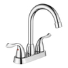 Robinet de salle de bain du bassin à poignée double à double tête