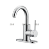 Robinet de bassin de salle de bain CupC moderne moderne monte de brome de toilette en acier inoxydable monté chromé robinet de bassin 