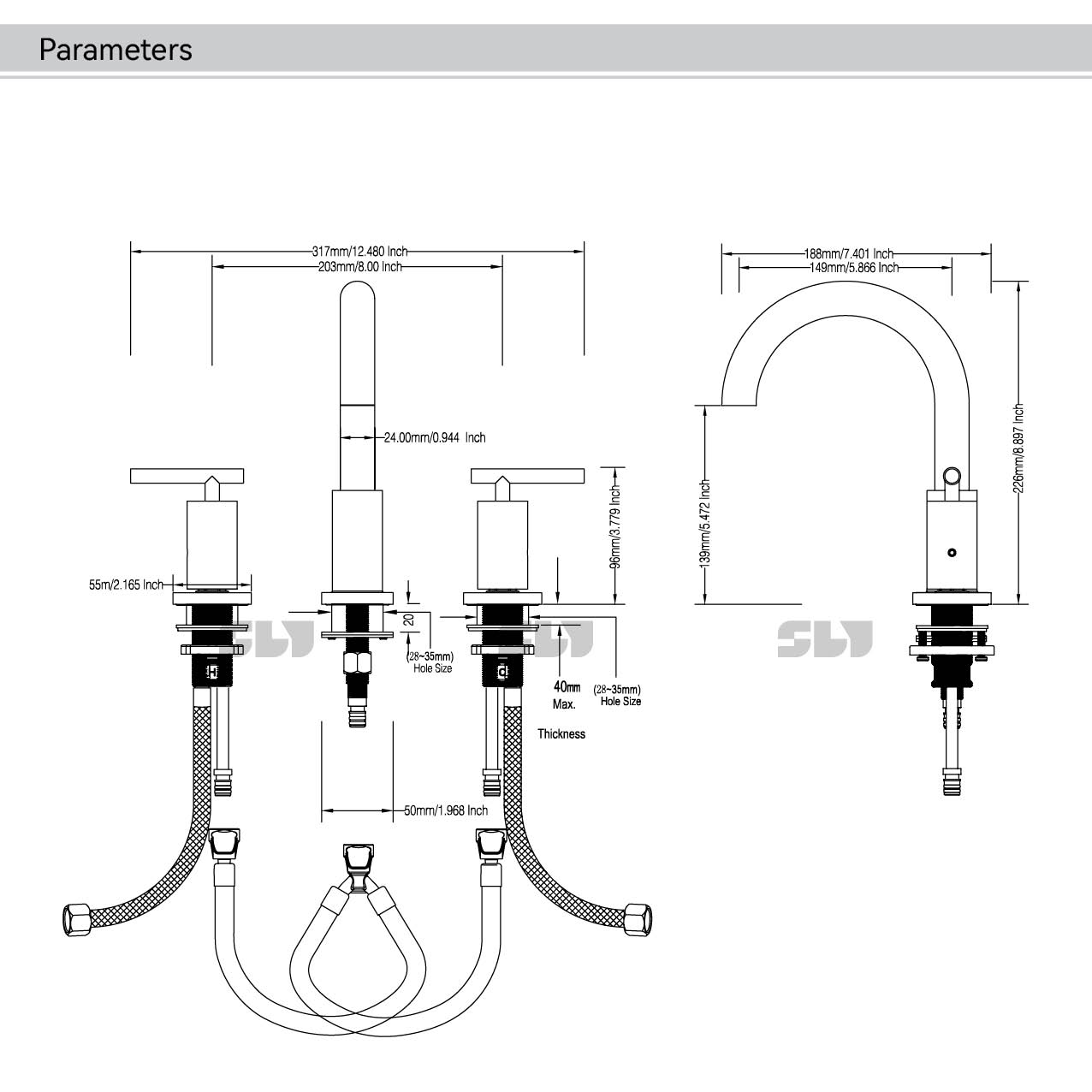 robinet d'eau crois&eacute;e