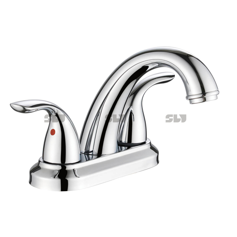 STY Two Handle Centerset Basin Basin Baser Robinet Wash