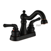 Robinet de lavage de lavage pour le visage robuste robuste robinet du bassin à double poignée robinet de salle de bain 