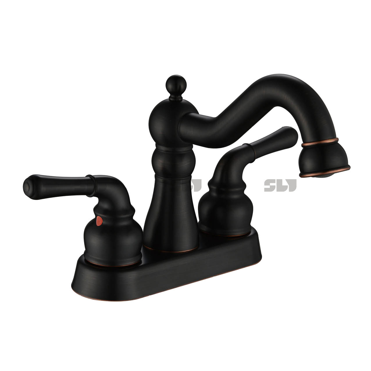 Robinet de lavage de lavage pour le visage robuste robuste robinet du bassin à double poignée robinet de salle de bain 