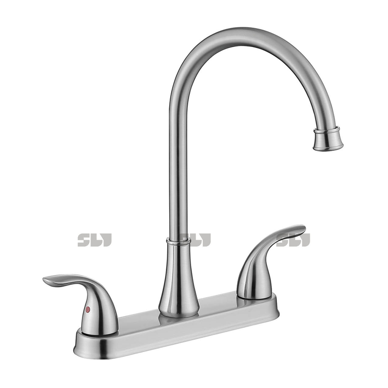 Robinet de cuisine SLY 8 pouces à deux poignées avec chrome