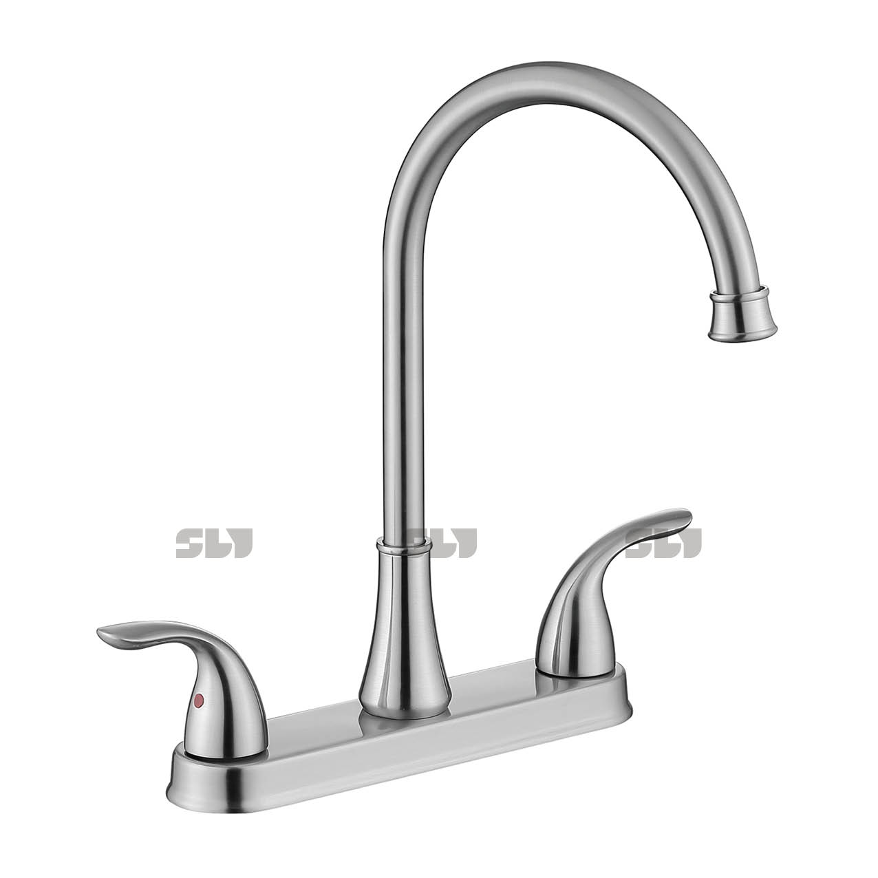Robinet de cuisine SLY 8 pouces à deux poignées avec chrome