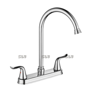 SLY Chrome Laiton Chaud Et Froid Cuisine Robinet Mélangeur Robinet De Luxe Pont Monté Cuisine Évier Robinet