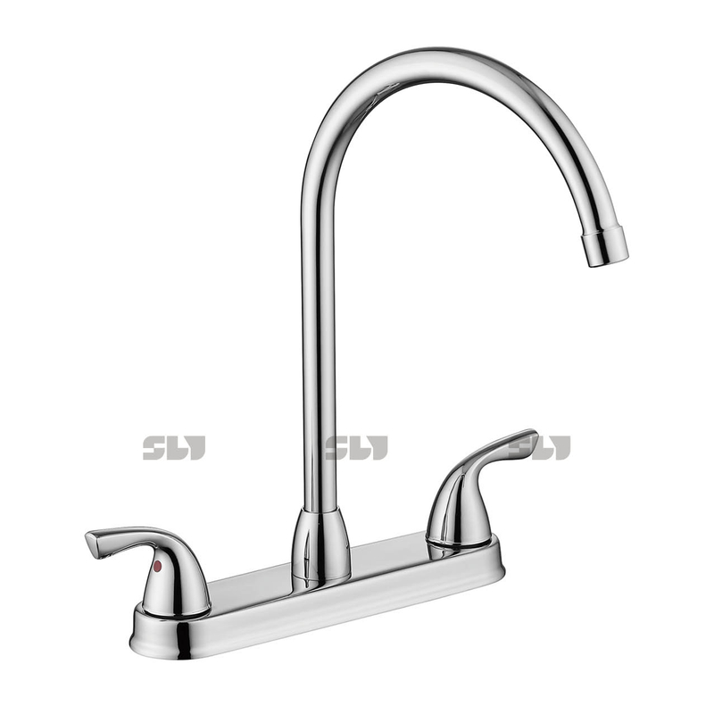 Baucheur à eau chaude et froide de haute qualité robinet d'évier de cuisine monté sur pont monothérapie