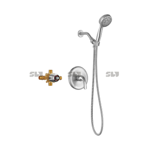 Ensemble de pommeau de douche en laiton brossé SLY Kit de garniture de douche de salle de bain