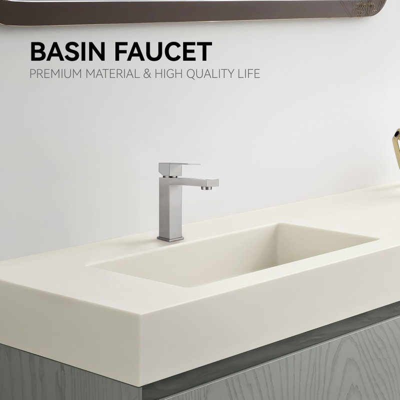 Robinet de salle de bain monomoral en acier inoxydable sournois Application en gros en gros