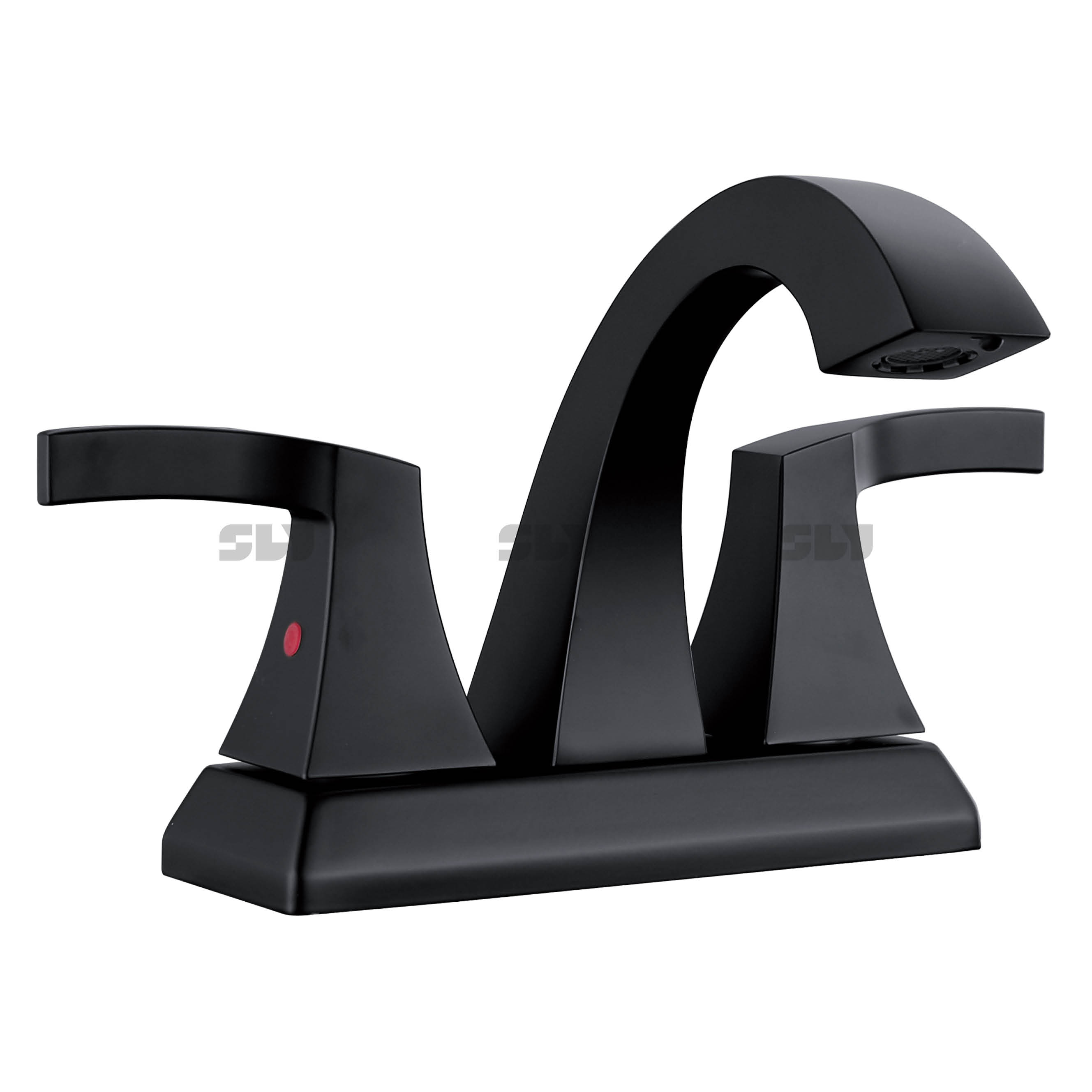 robinet de salle de bain noir