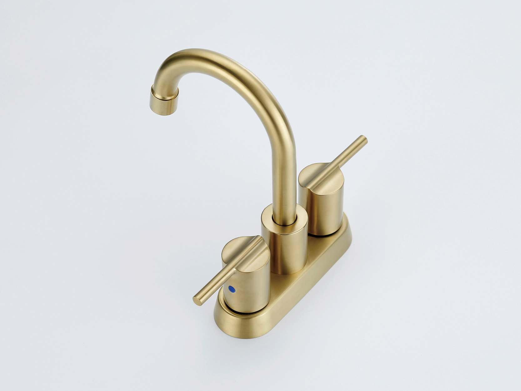 robinet de salle de bain en nickel poli