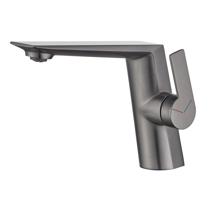 Robinet de lavabo de salle de bain à trous de salle de bain à surface brossée nickel noir morte nickel en laiton en bouillon