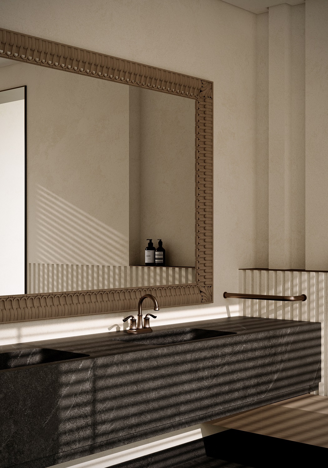 robinet de salle de bain noir mat