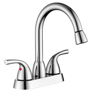 SLY Robinet de salle de bains moderne en laiton chromé, lavabo à poignée unique